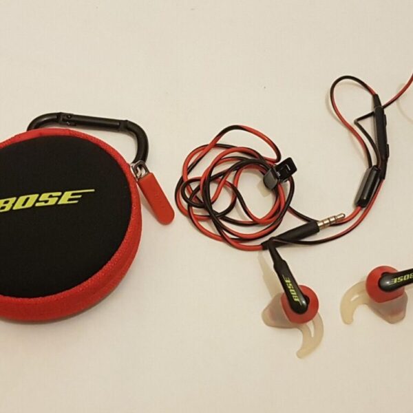 Bose Â® SIE2i SoundSport In Ear Headphones Earphones Vol Control - BLACK & RED