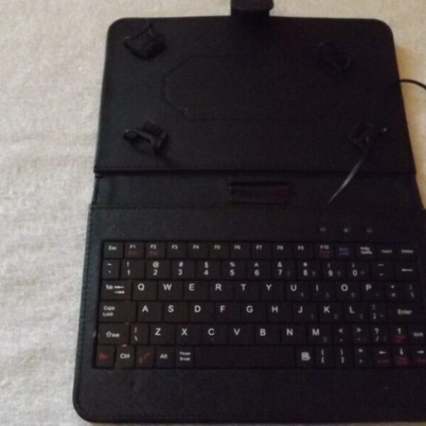 Keyboard Case For 7 inch Tablet Black PVU Cover